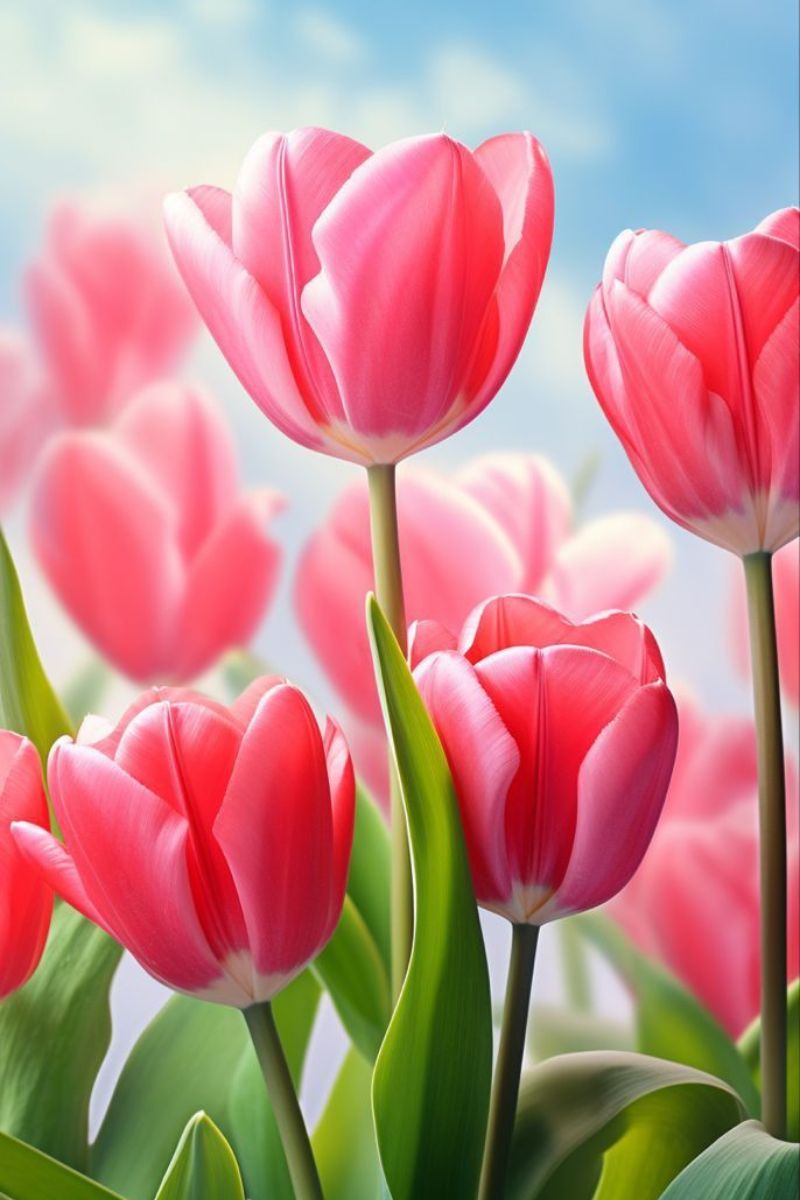 Ảnh Hoa Tulip Hồng mới nhất 6