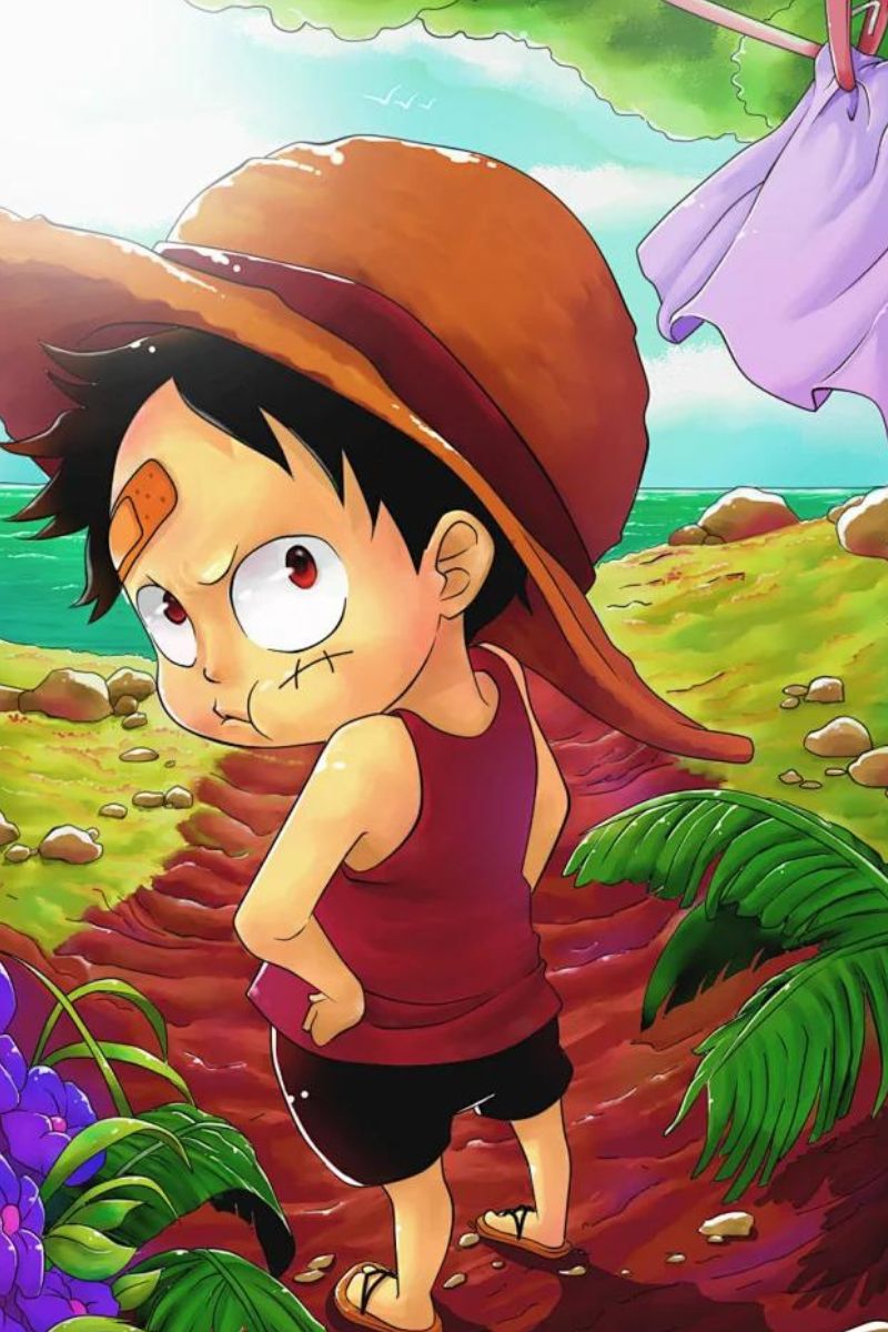 Ảnh Luffy chibi cute dễ thương 7