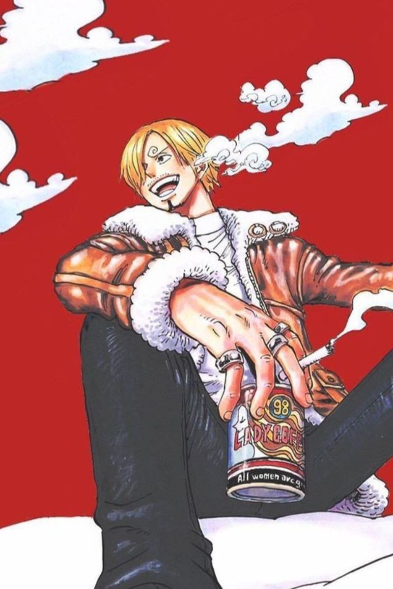 Ảnh Sanji cười đẹp nhất 4 