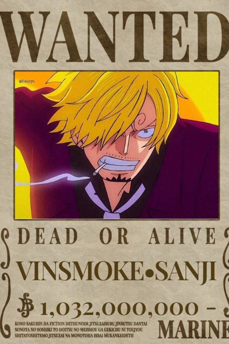 Ảnh truy nã Sanji đẹp nhất 1 