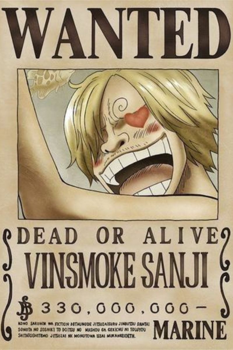 Ảnh truy nã Sanji đẹp nhất 7 