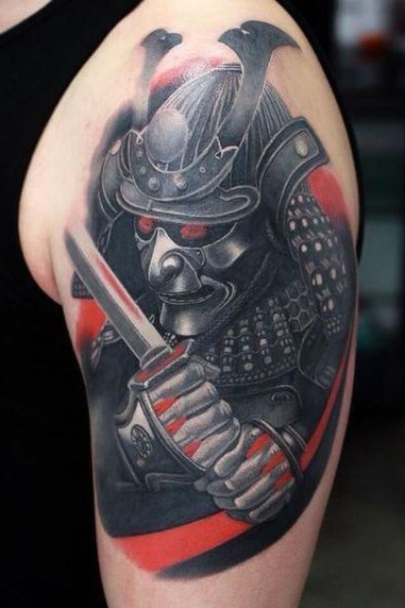 Hình xăm samurai nhật 11