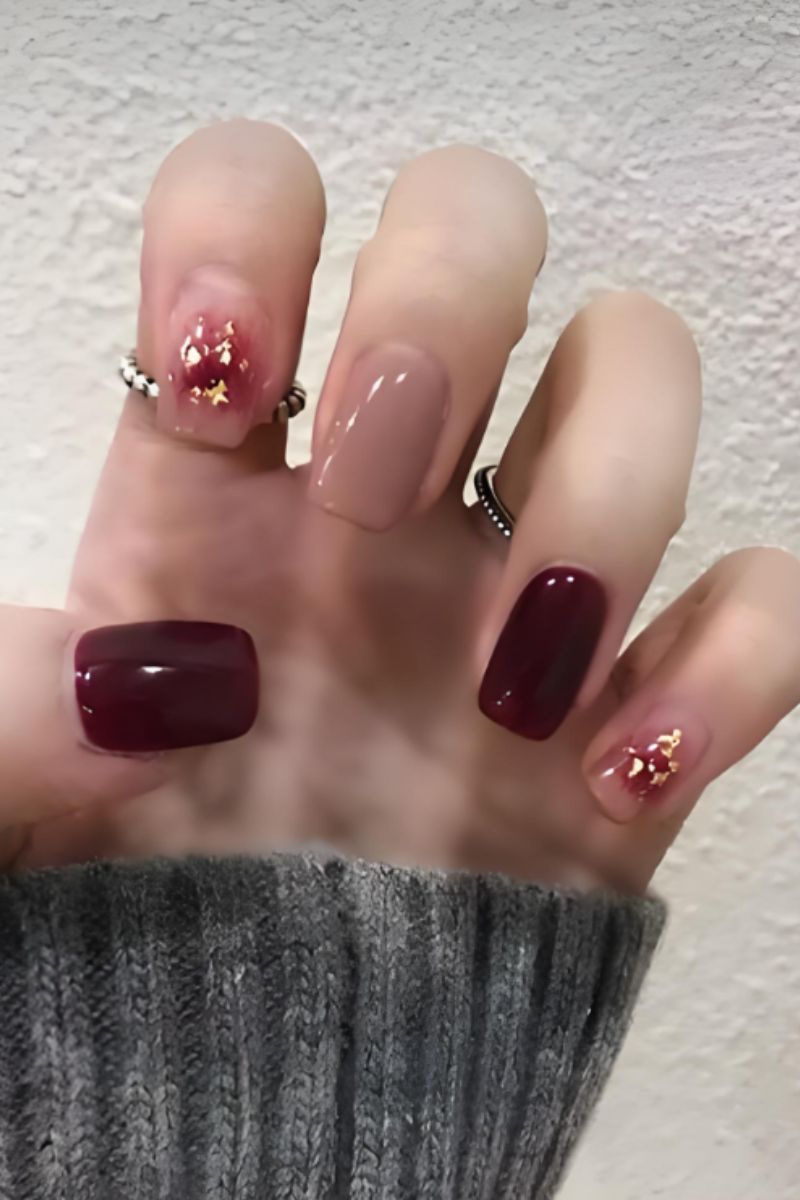 Ảnh bộ nail cô dâu đơn giản 13