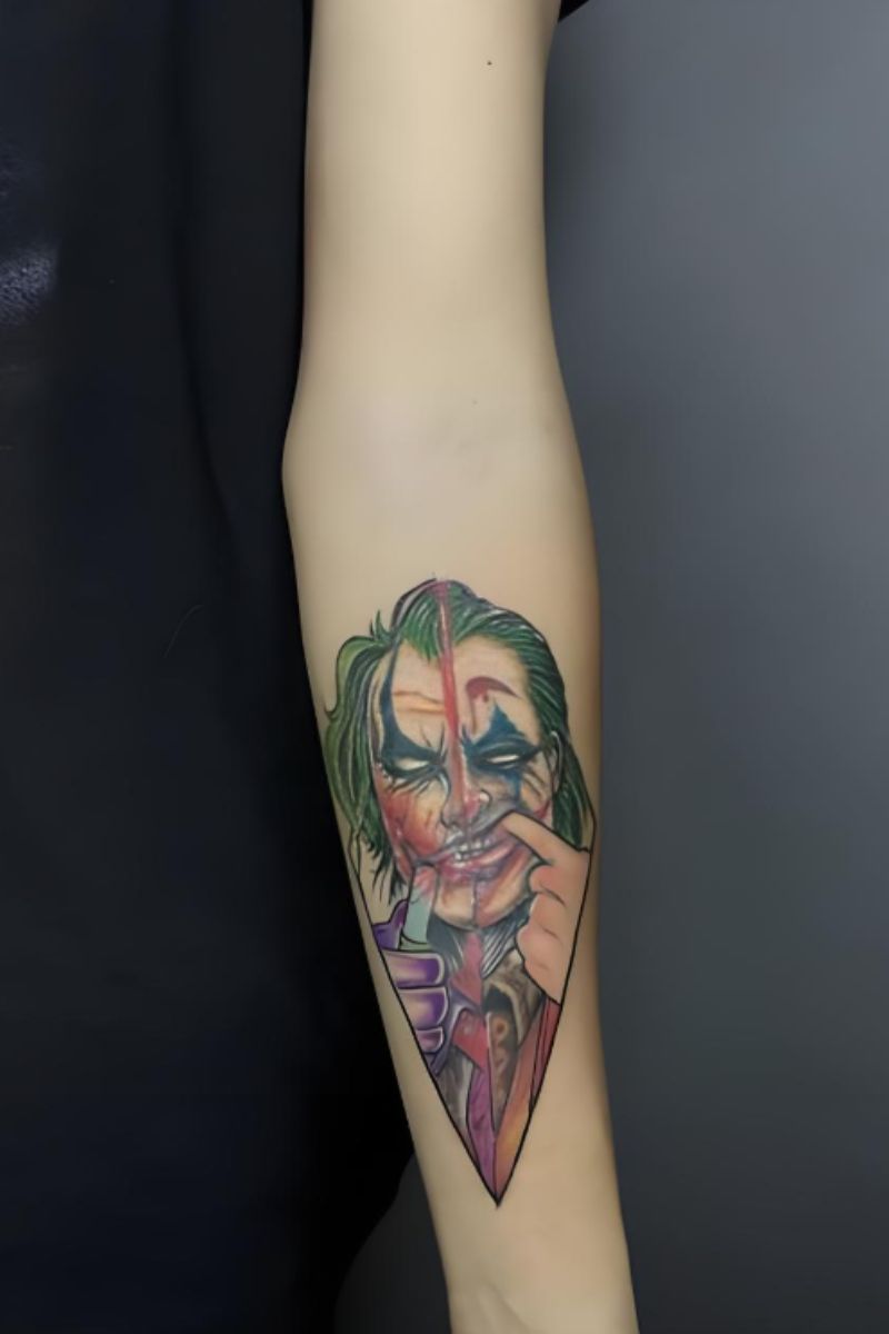 Hình xăm joker ở tay 1