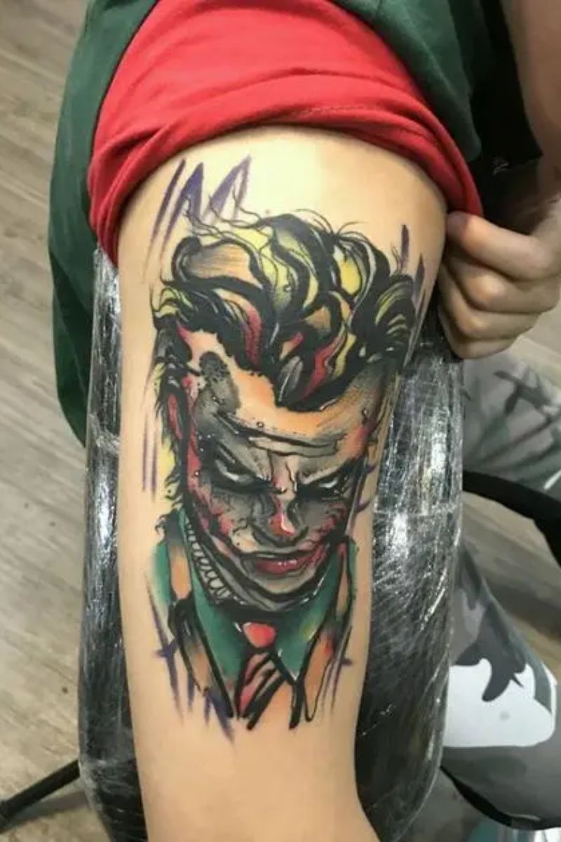 Hình xăm joker ở tay 11