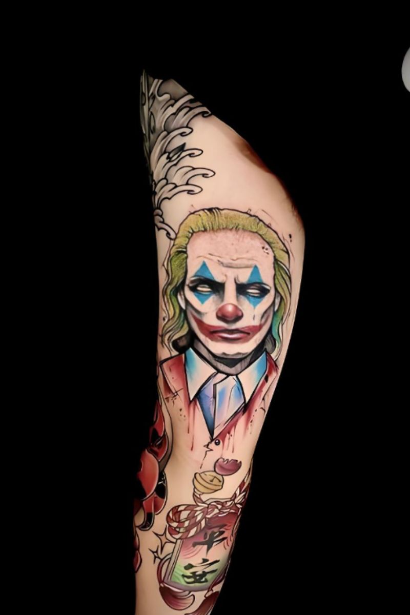 Hình xăm joker ở tay 5