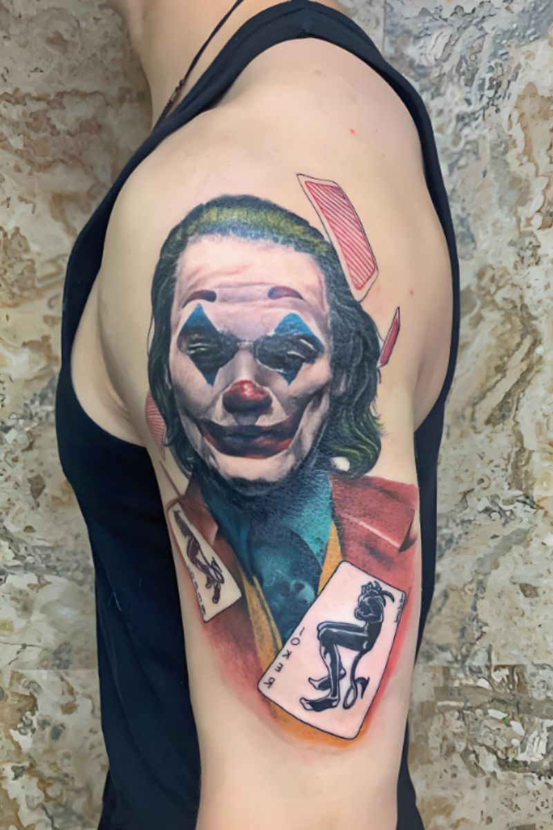 Hình xăm joker ở tay 9