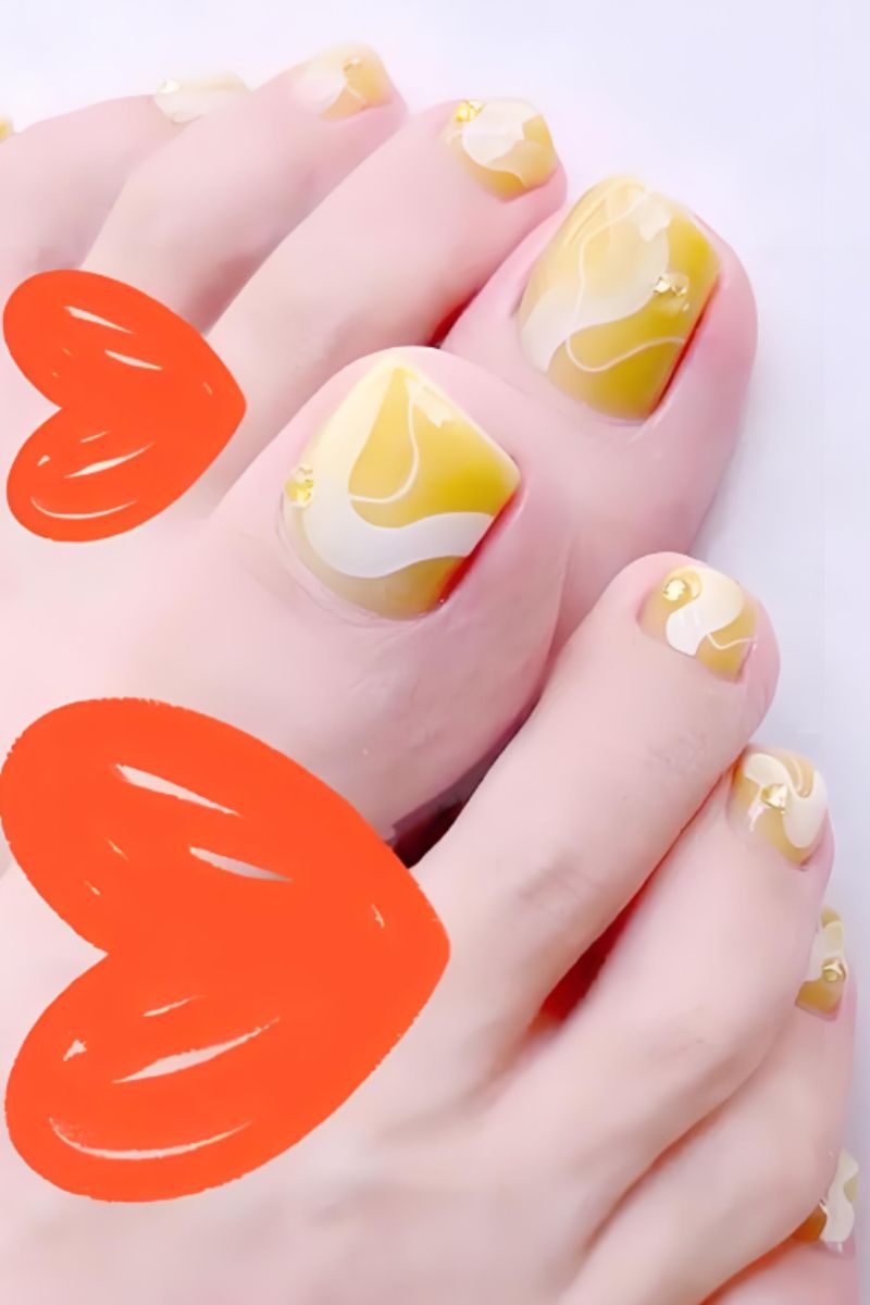 Ảnh mẫu nail chân đẹp đơn giản 12