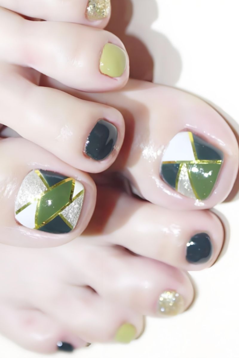 Ảnh mẫu nail chân đơn giản đẹp 19