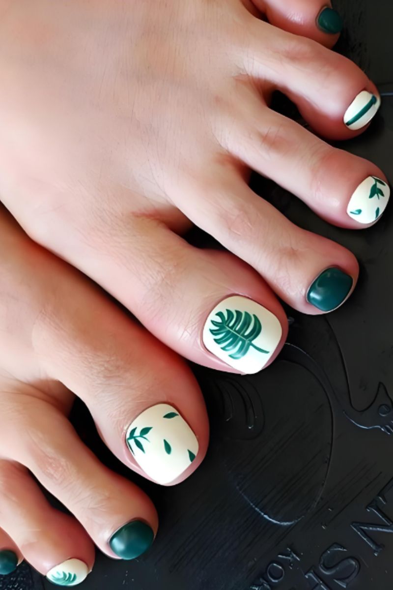 Ảnh mẫu nail chân đơn giản đẹp 5