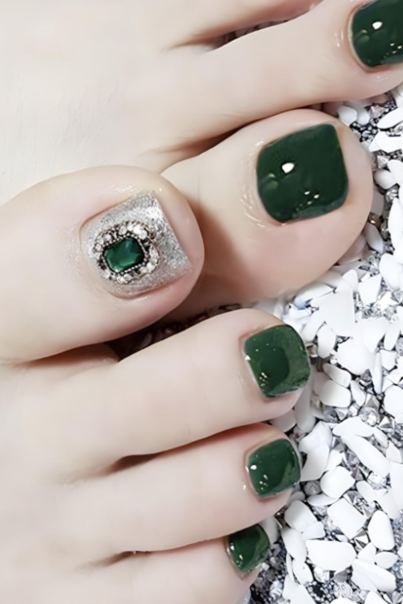 Ảnh nail chân màu thạch 16