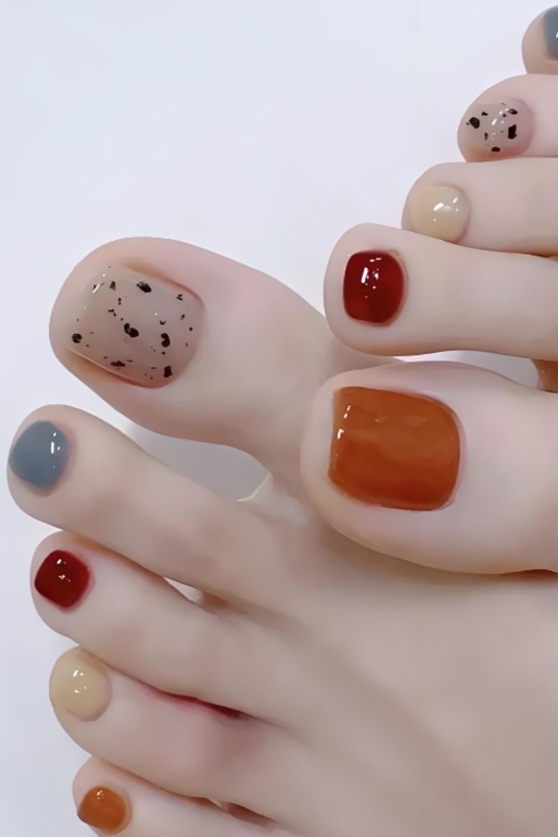 Ảnh nail chân màu thạch 27