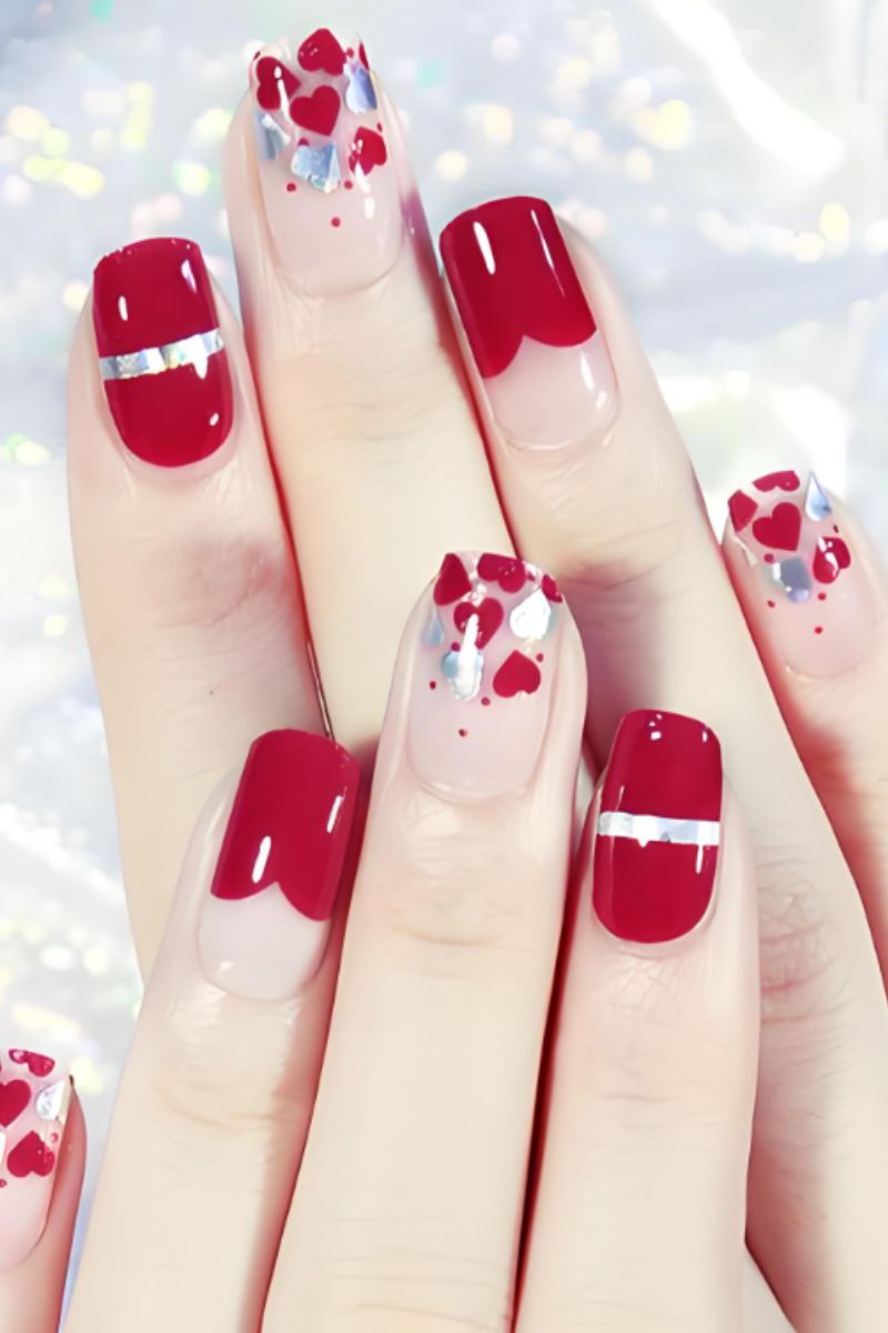 Ảnh mẫu nail cô dâu đơn giản đẹp 26