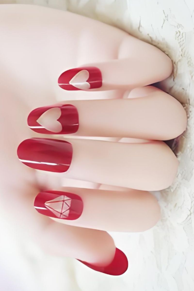 Ảnh mẫu nail cô dâu đơn giản đẹp 9