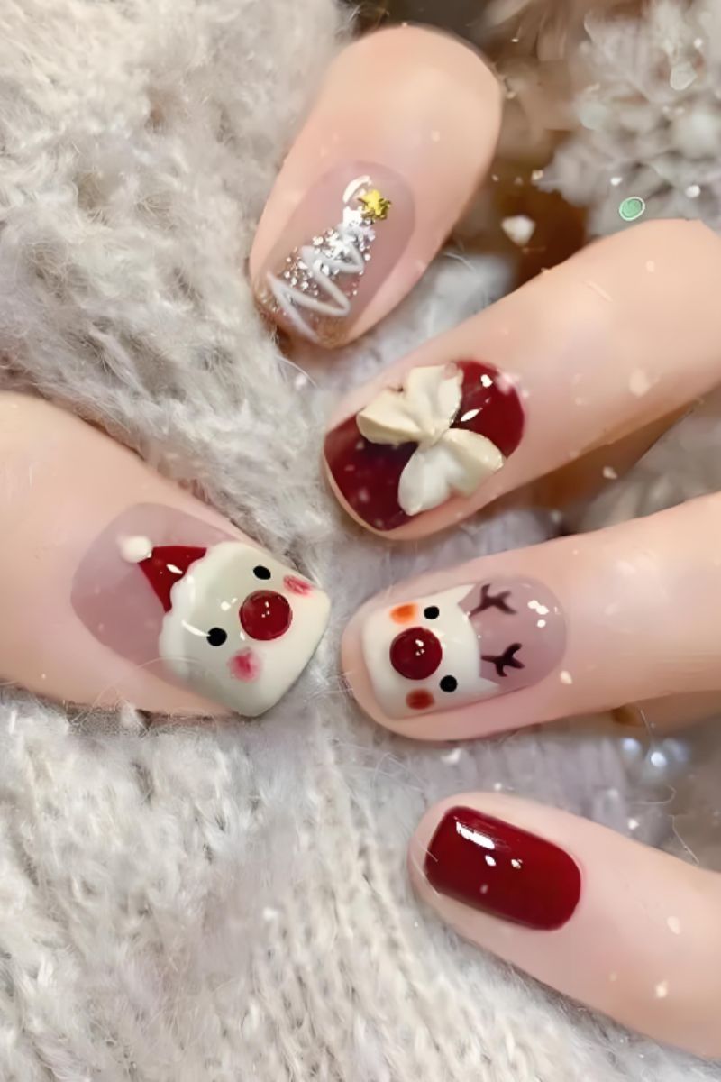 Ảnh mẫu nail noel đơn giản 10