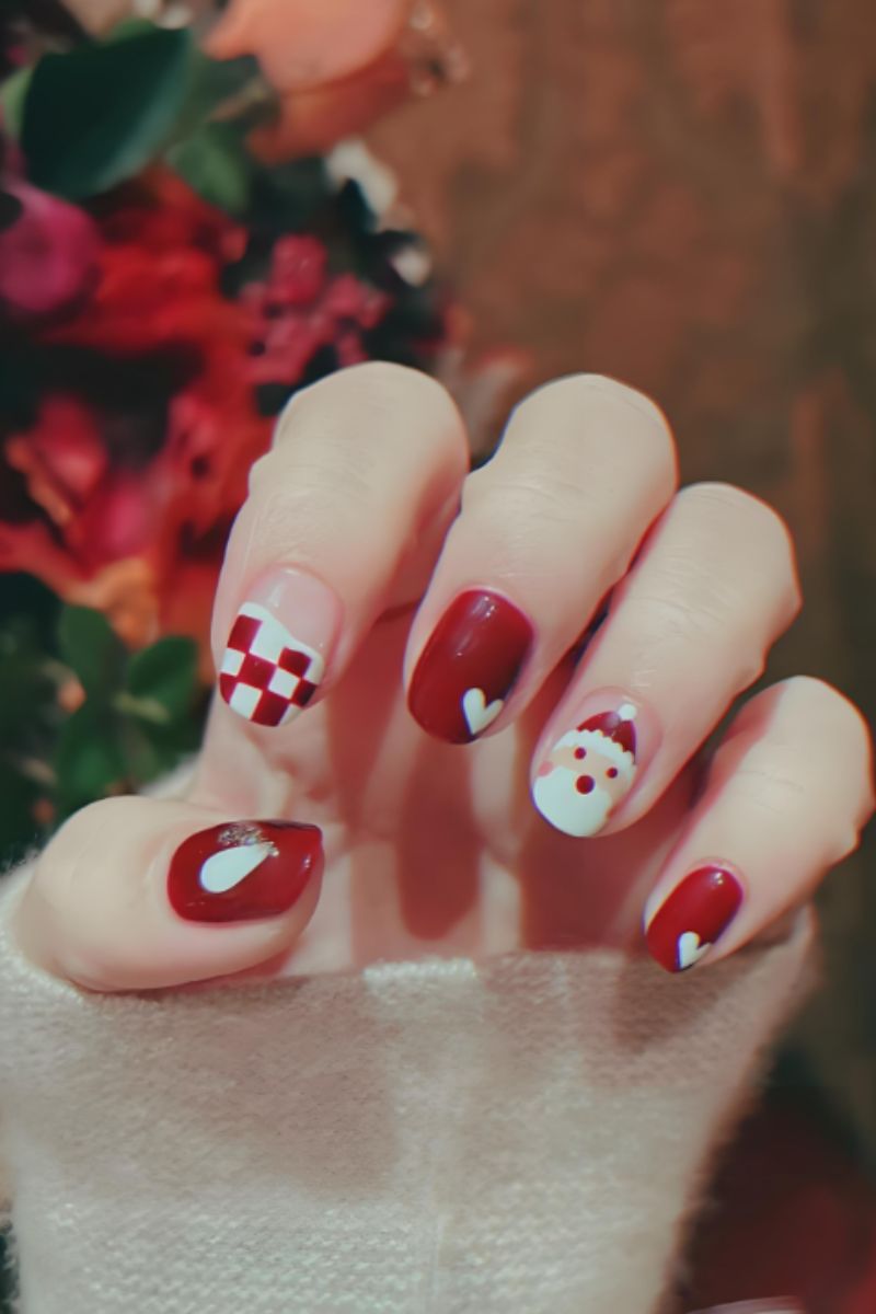 Ảnh mẫu nail noel đơn giản 11