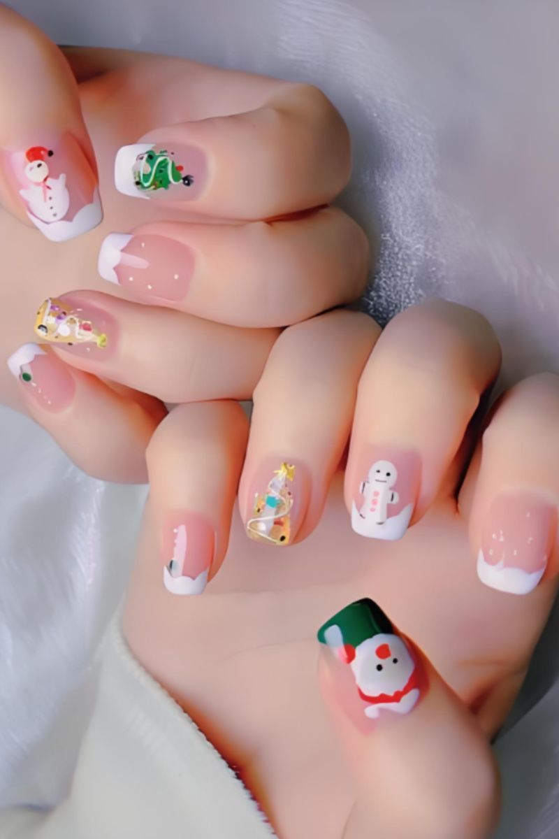 Ảnh mẫu nail noel đơn giản 17