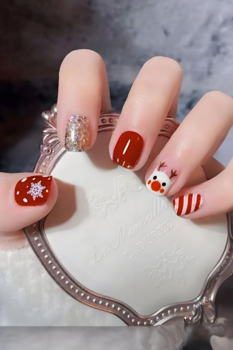 Ảnh mẫu nail noel đơn giản 20