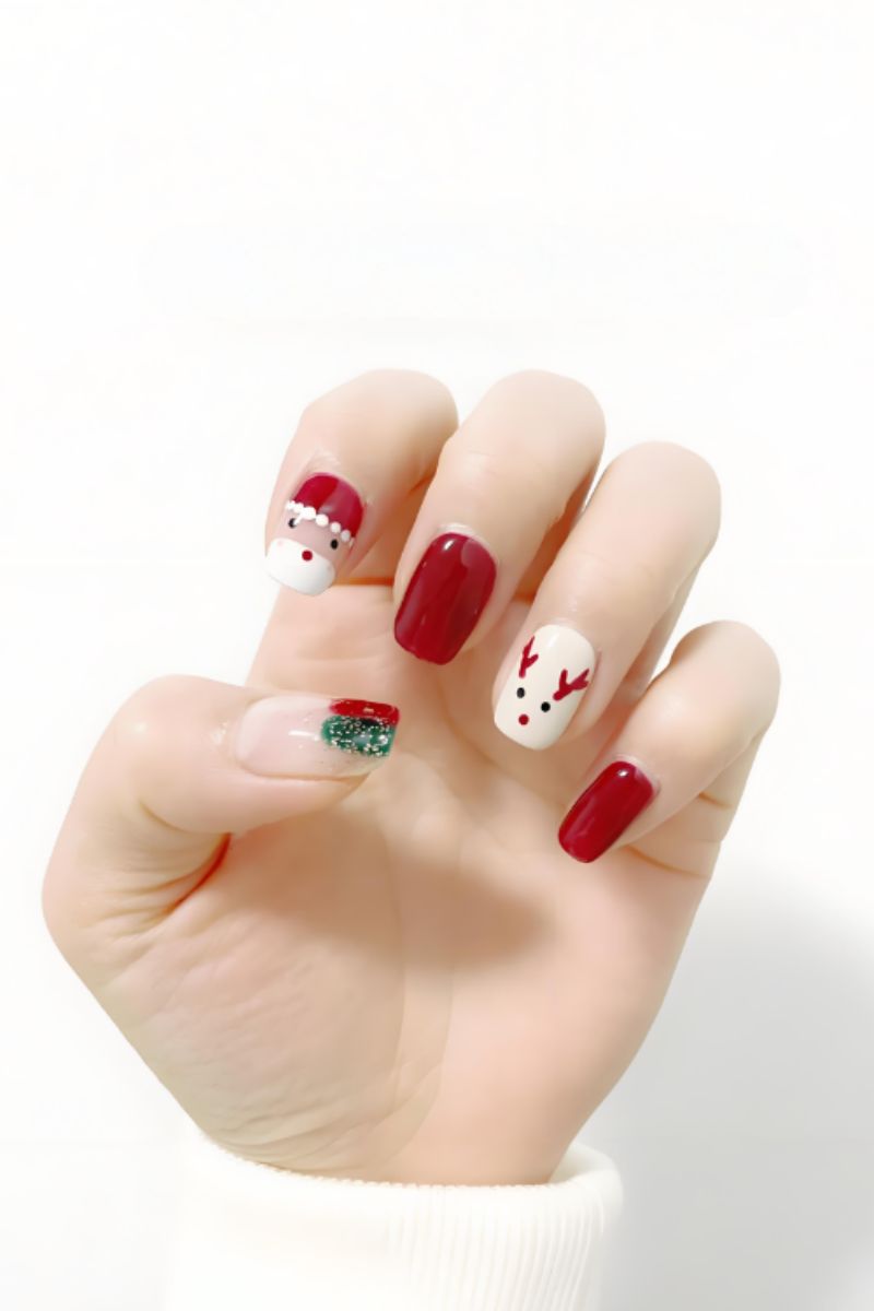 Ảnh mẫu nail noel đơn giản 21