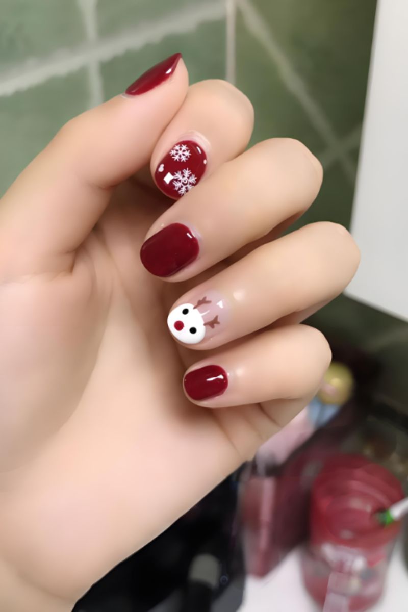 Ảnh mẫu nail noel đơn giản 22