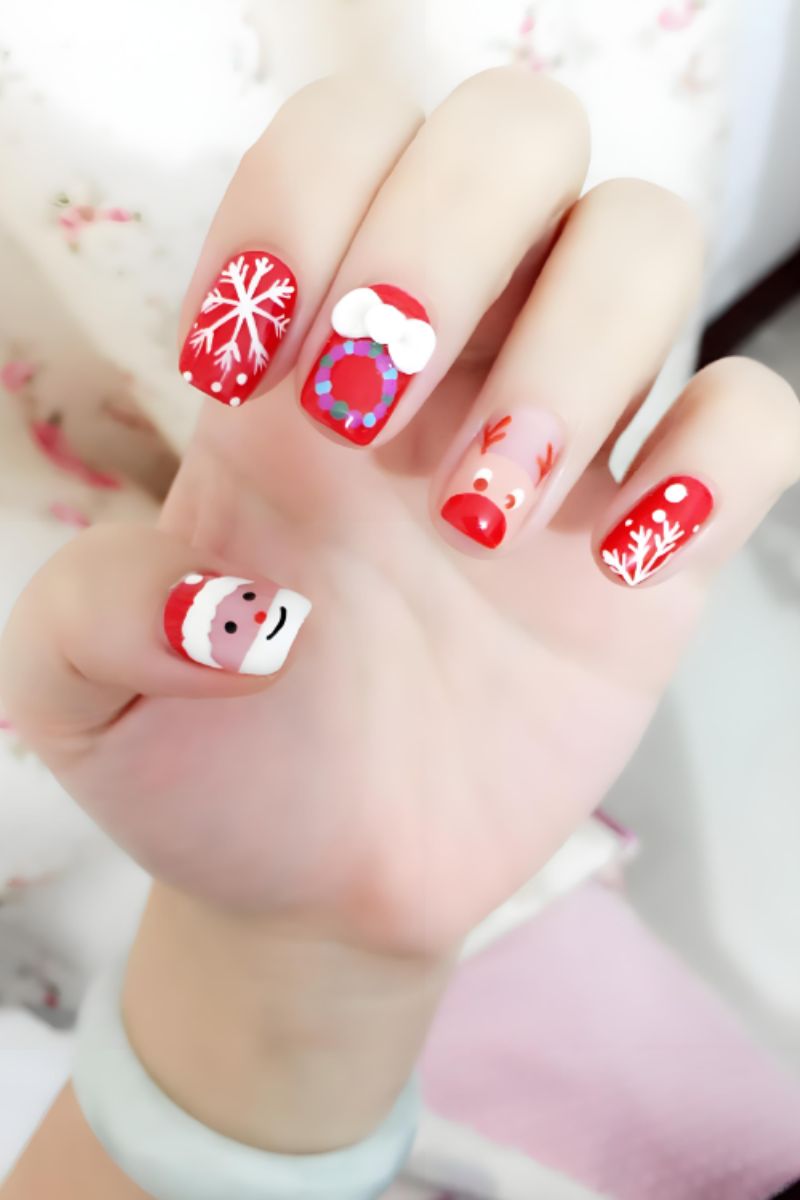 Ảnh mẫu nail noel đơn giản 27