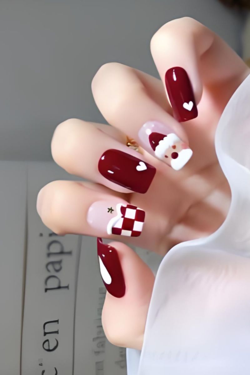 Ảnh mẫu nail noel đơn giản 30