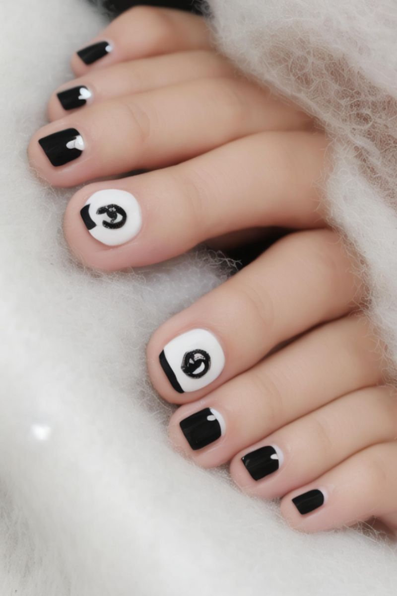 Ảnh nail chân chanel 24