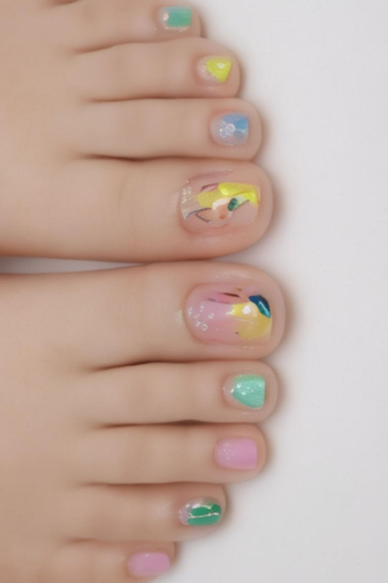 Ảnh nail chân cute nhất 11