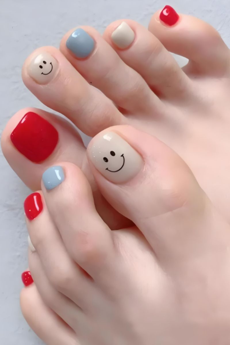 Ảnh nail chân cute nhất 2