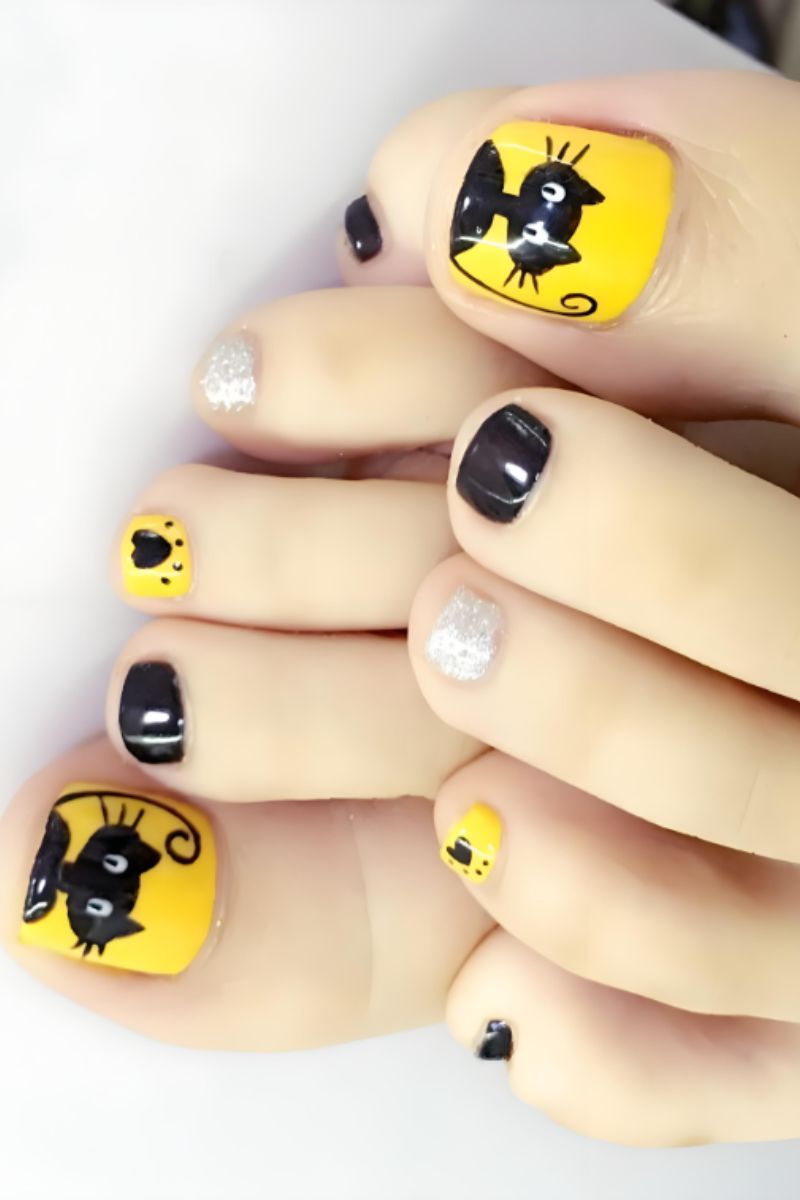 Ảnh nail chân dễ thương 24