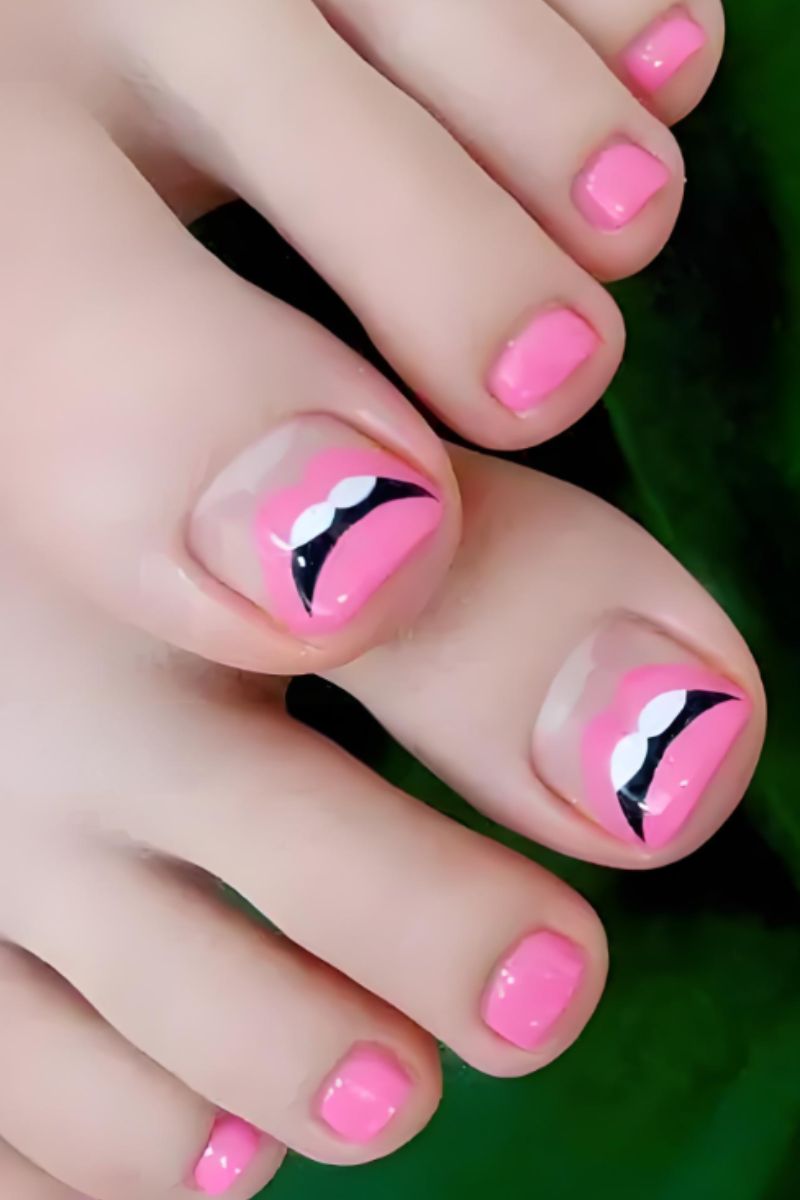 Ảnh nail chân dễ thương 6