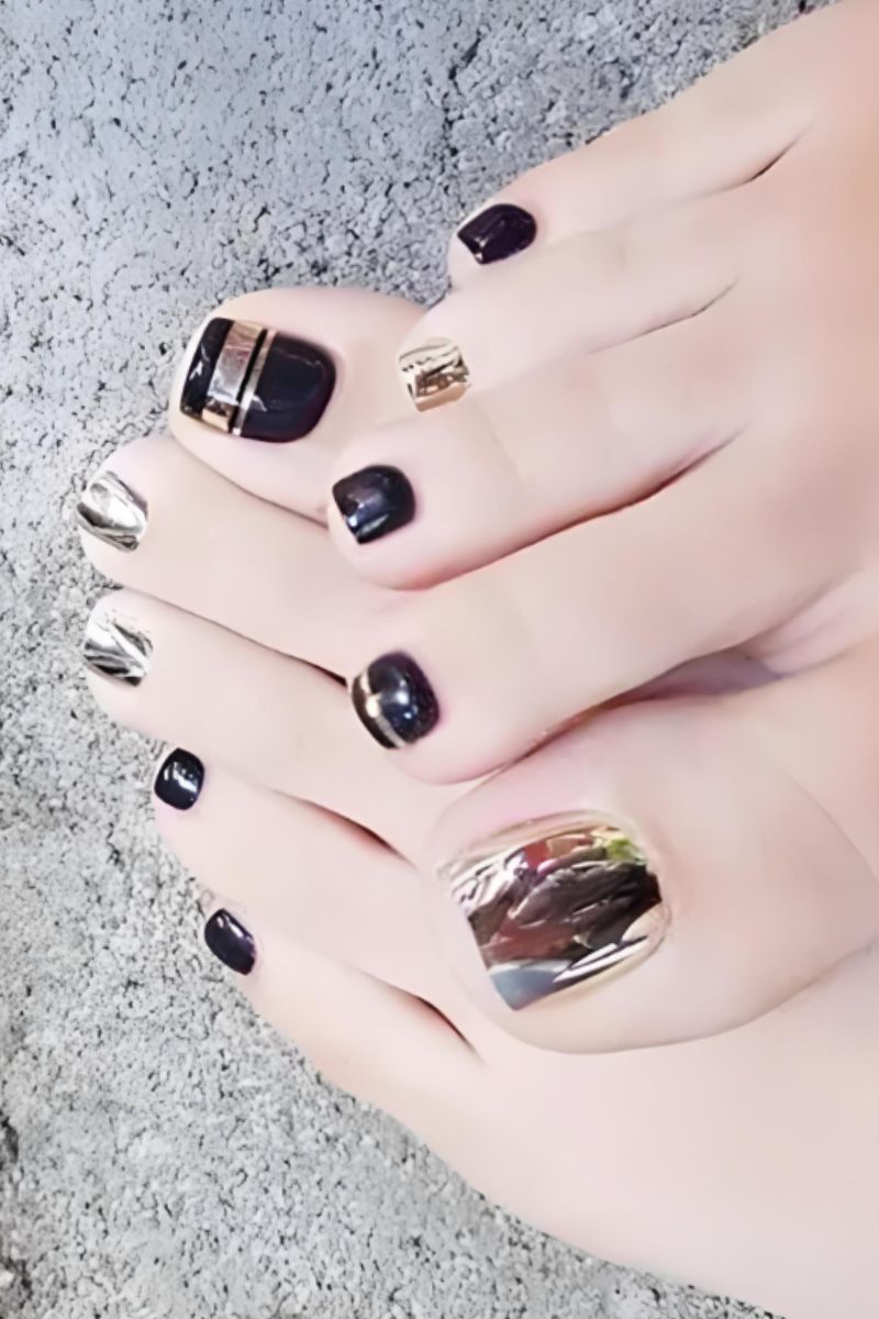 Ảnh nail chân đi biển 11