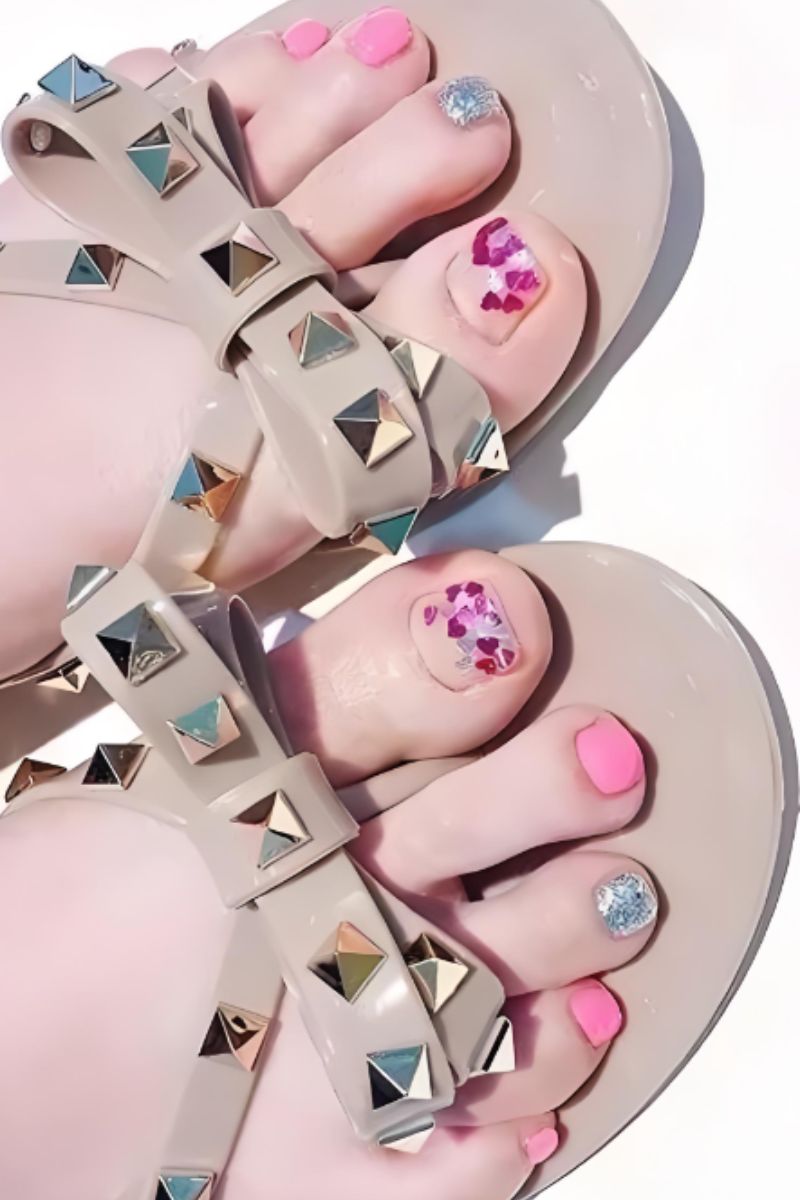 Ảnh nail chân đi biển 34