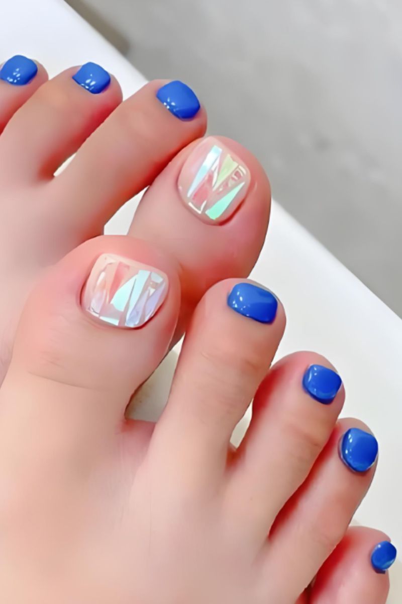 Ảnh nail chân mùa hè 18