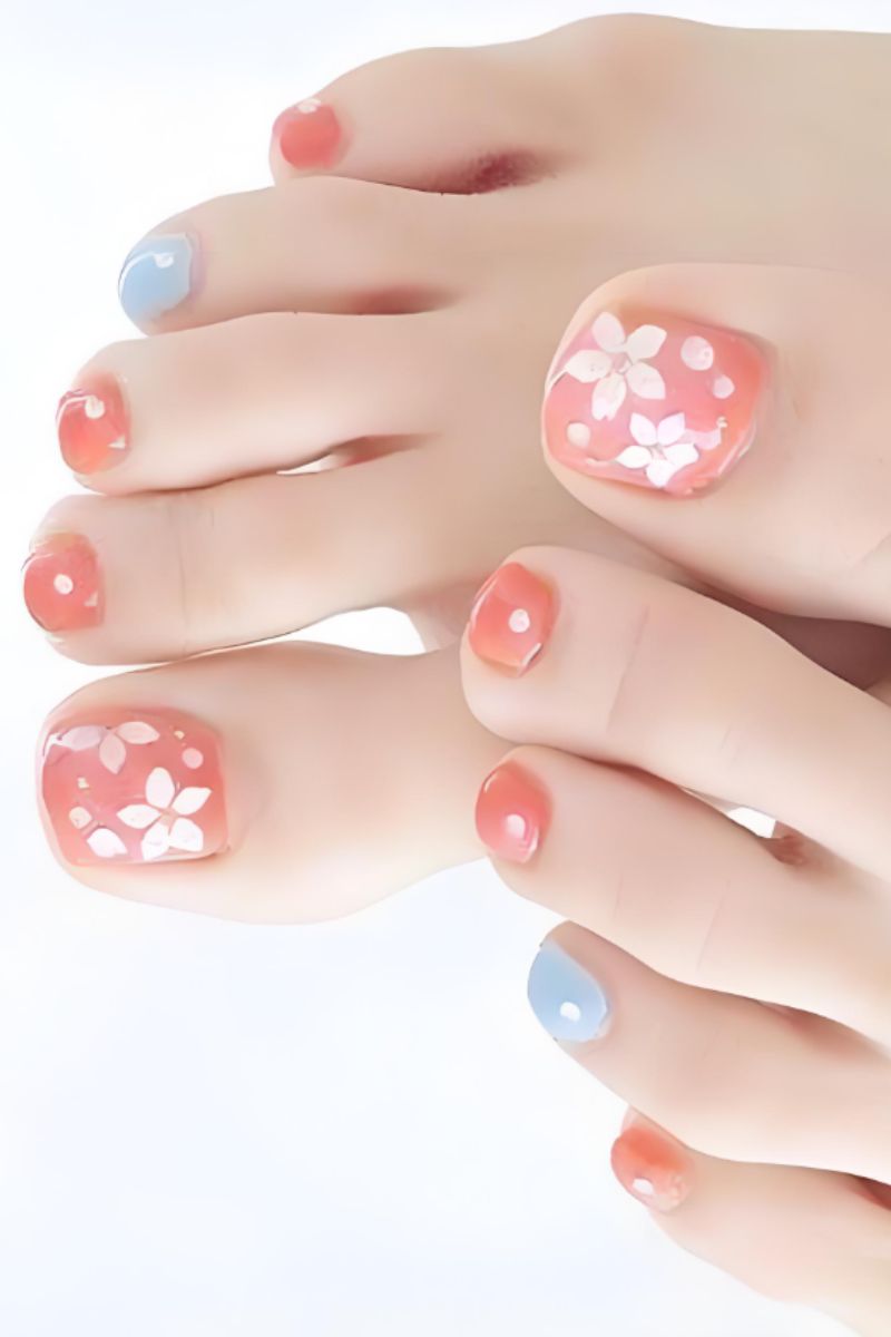 Ảnh nail chân mùa hè 29