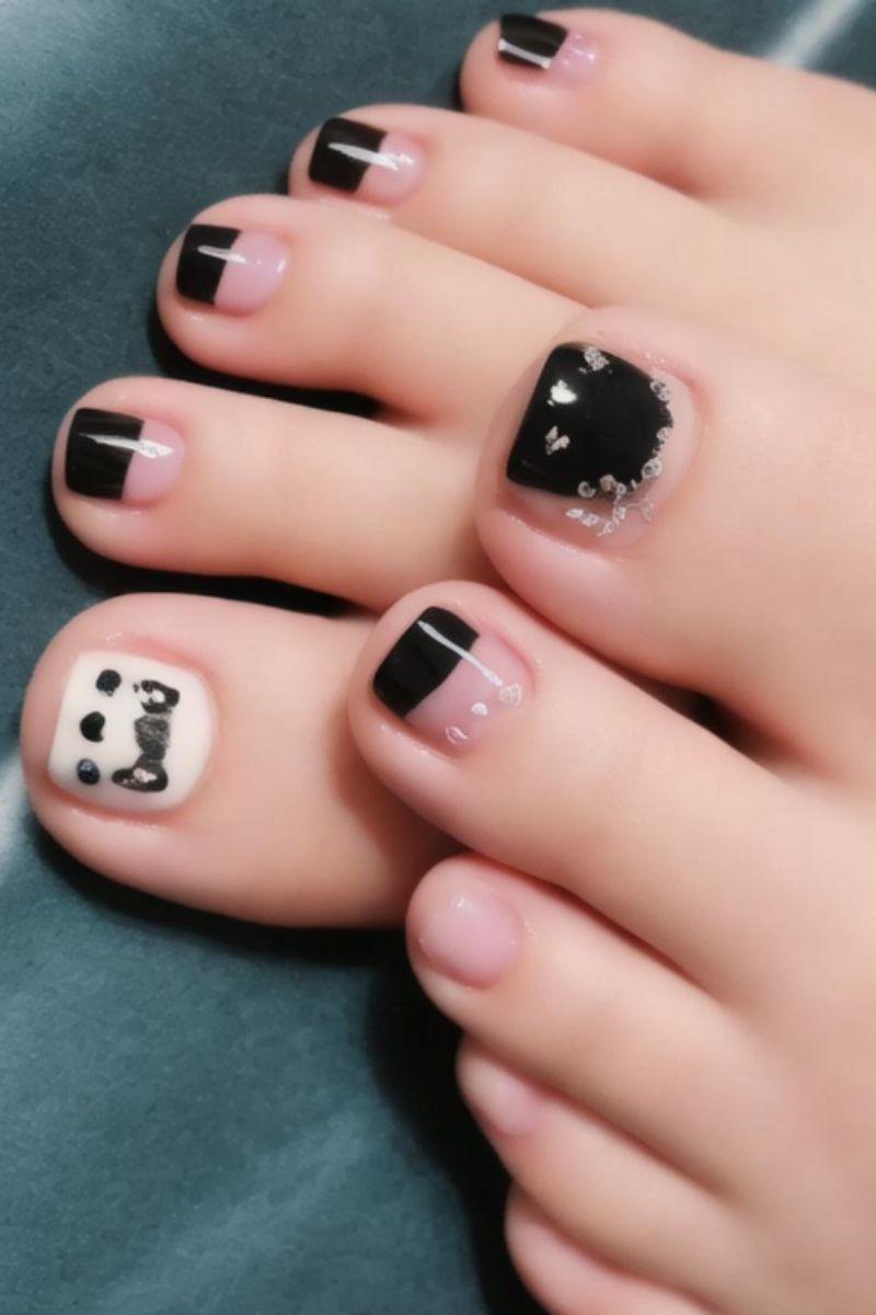 Ảnh nail chân vẽ cute 5