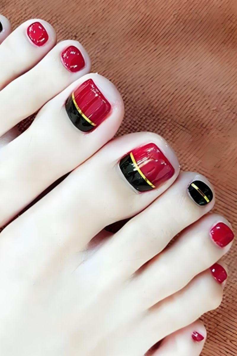 Ảnh nail chân vẽ đơn giản 8