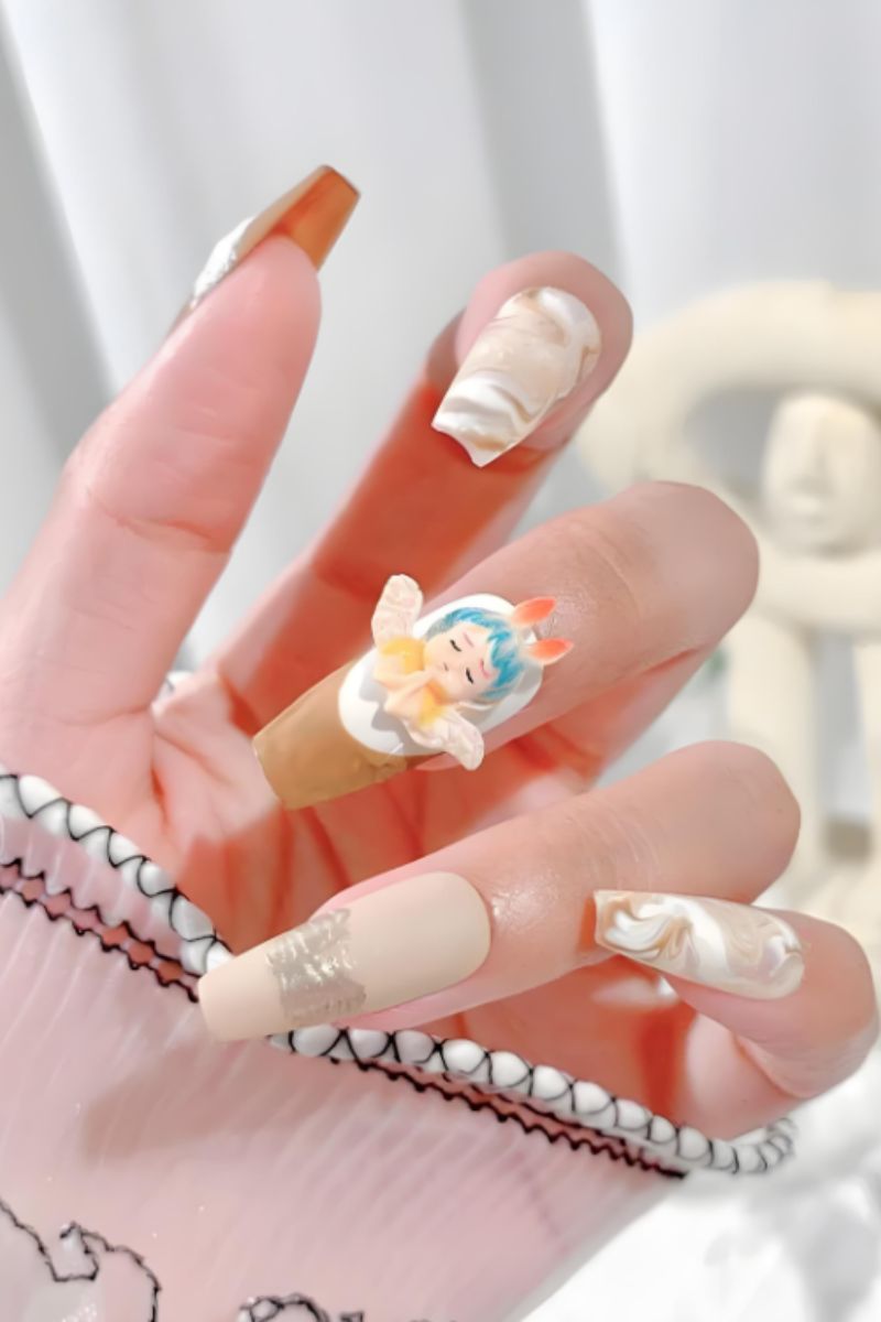 Ảnh nail charm hoạt hình 21