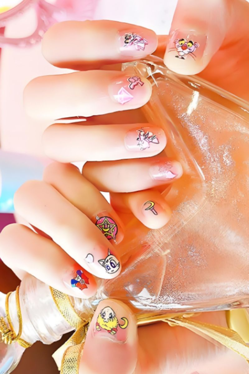 Ảnh nail charm hoạt hình 34