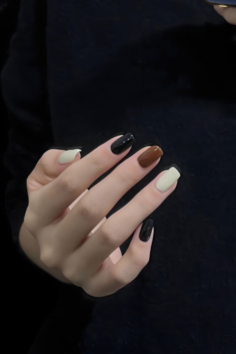 Ảnh nail đen trắng đẹp 4