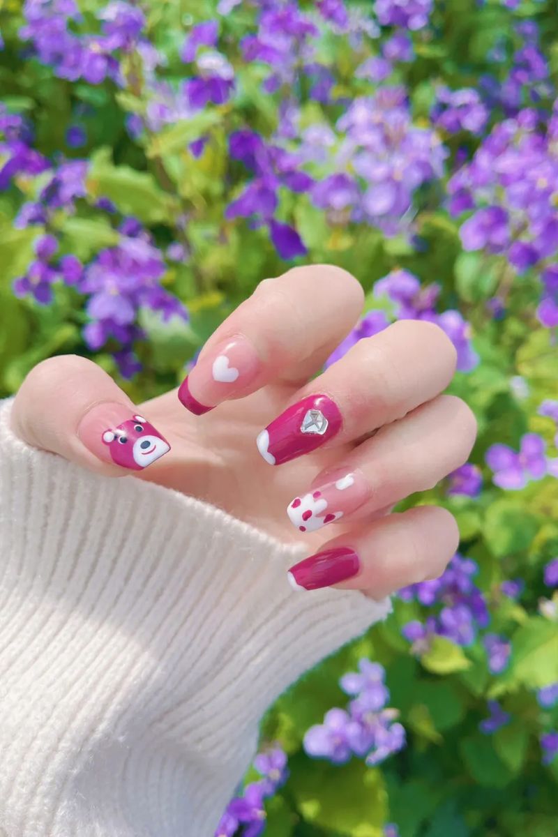 Ảnh nail Gấu Dâu 29