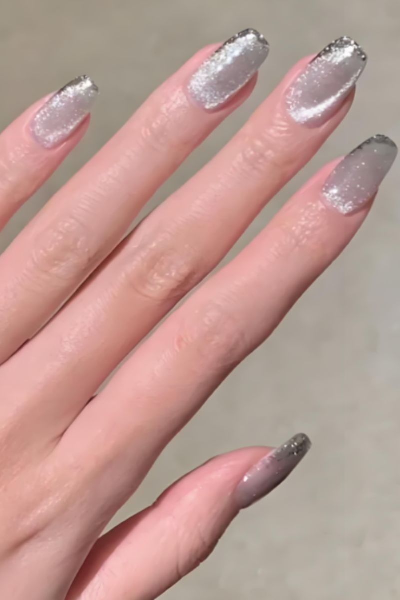 Ảnh nail mắt mèo kim cương 2