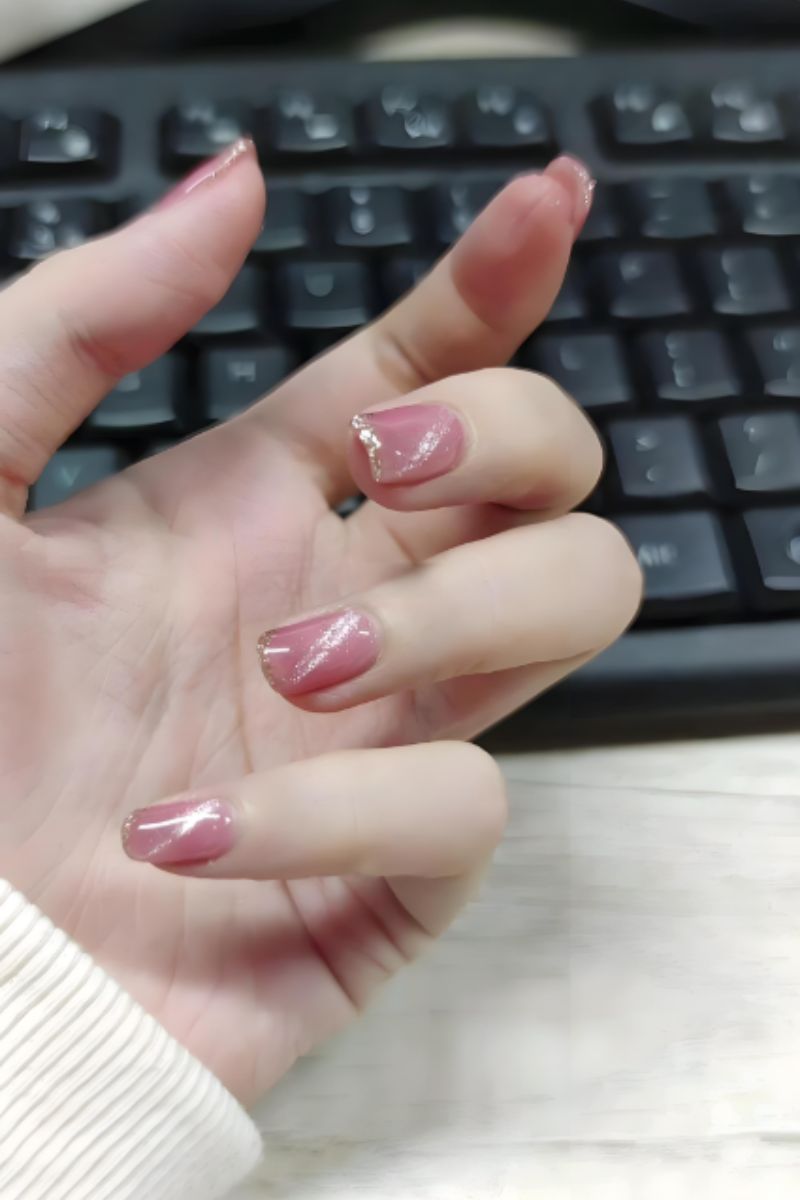 Ảnh nail mắt mèo kim cương 3