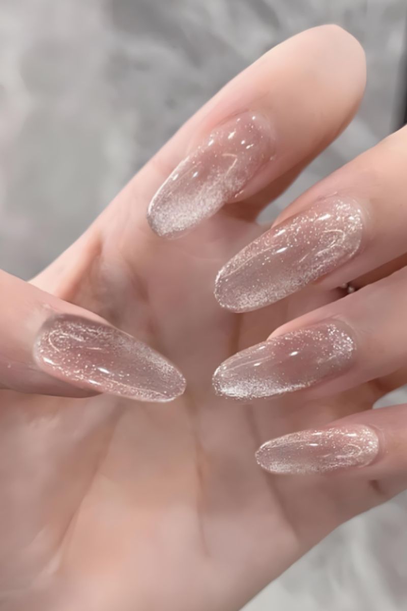 Ảnh nail mắt mèo kim cương 6