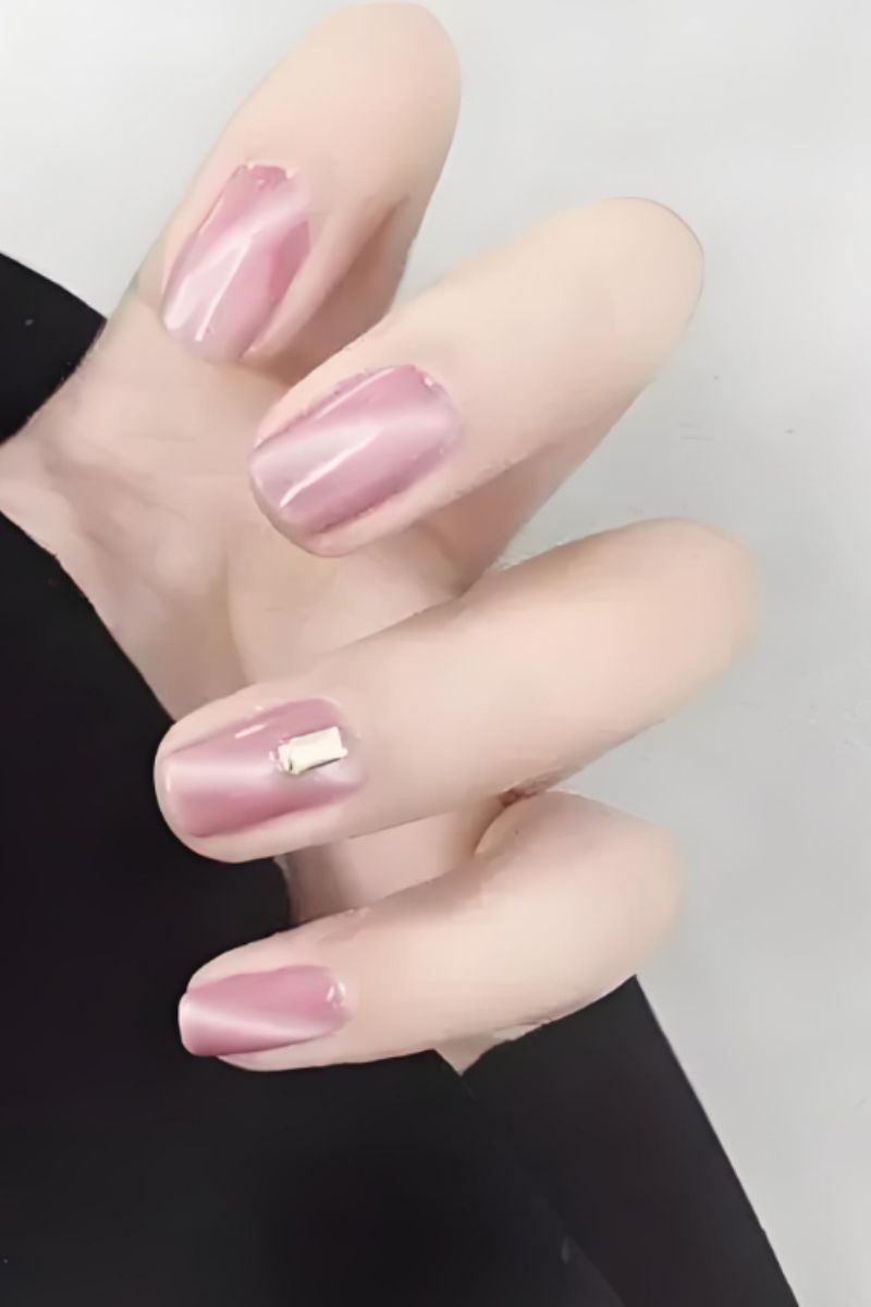 Ảnh nail mắt mèo kim cương 9