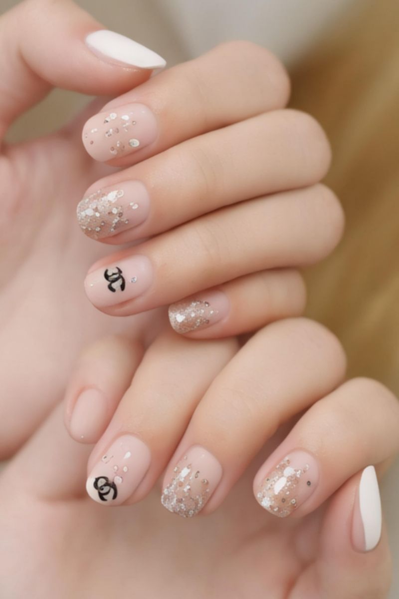 Ảnh nail tay chanel 20