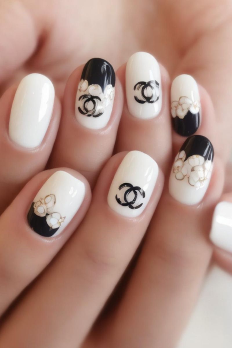 Ảnh nail tay chanel 27