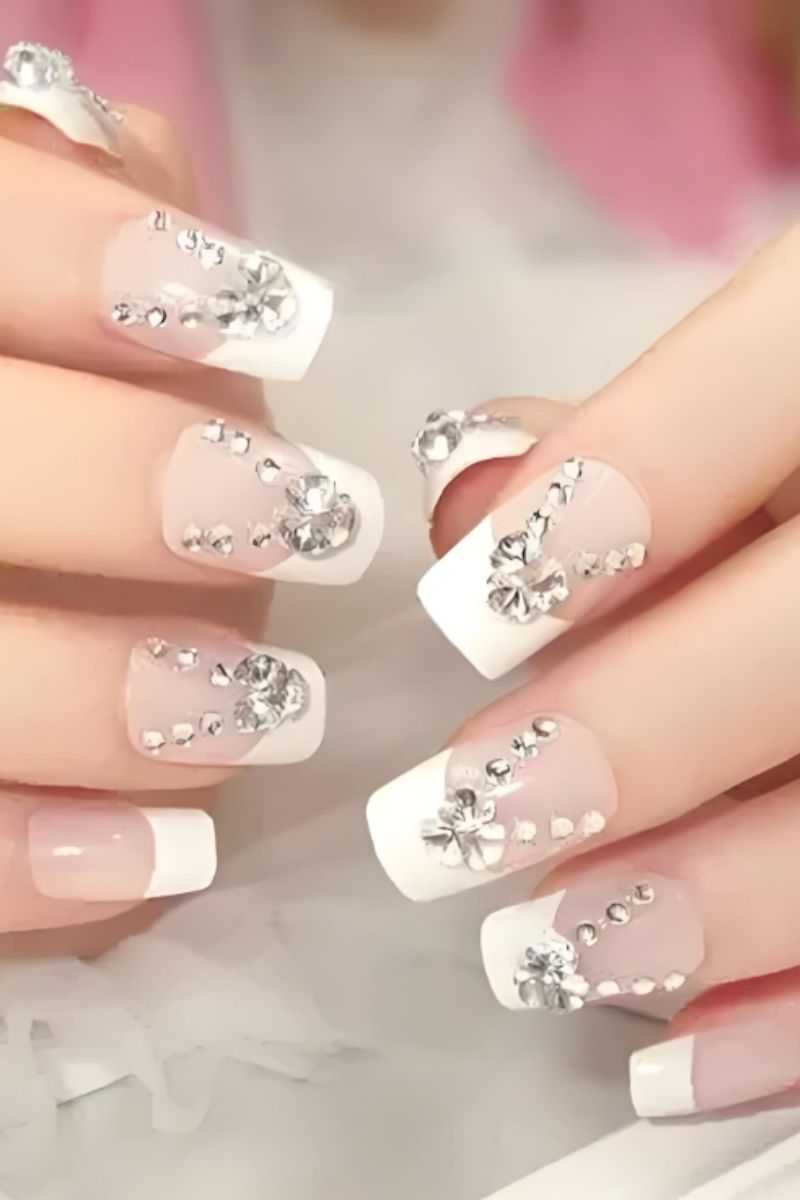 Ảnh nail tay cô dâu 13