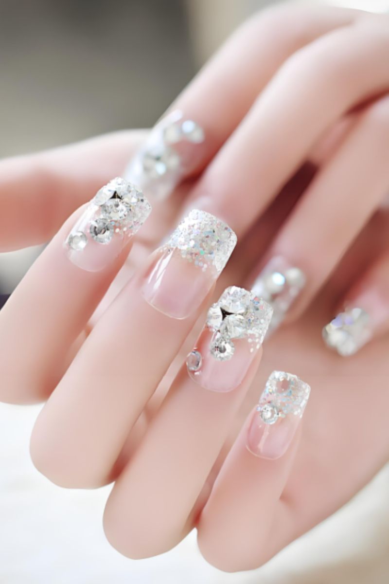 Ảnh nail tay cô dâu 17