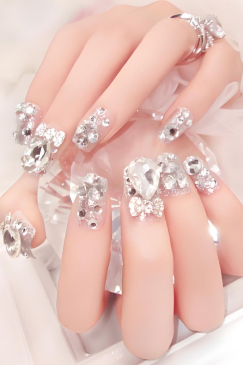 Ảnh nail tay cô dâu 18